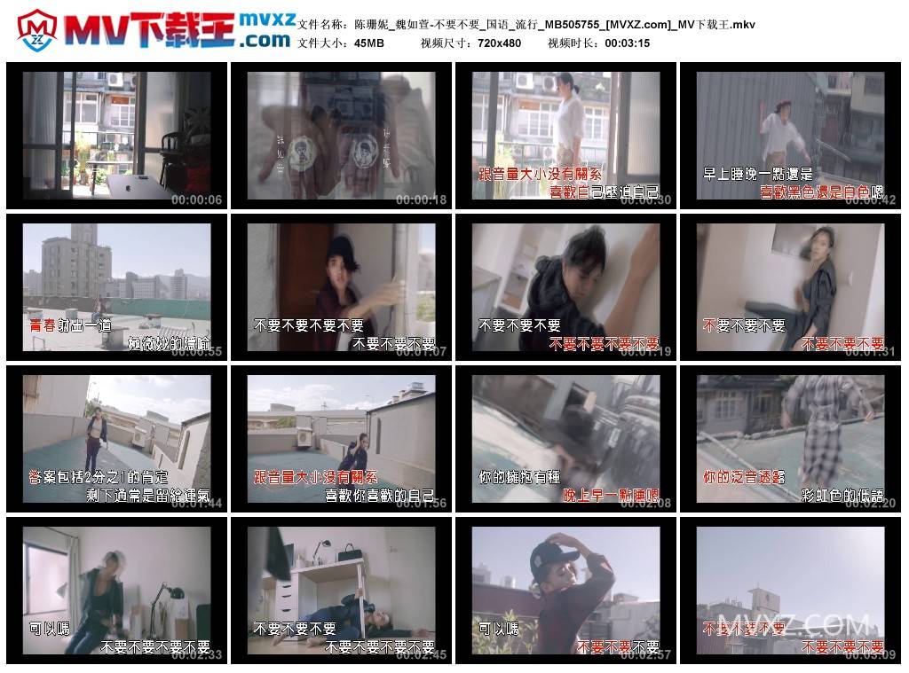 陈珊妮_魏如萱-不要不要_国语_流行_MB505755